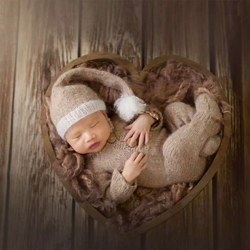 Don&Judy 2019 Nové Drevené Láska Srdce Box Rekvizity pre Novorodenca Fotografia Príslušenstvo Predstavuje Prop Studio Streľba Fotografia