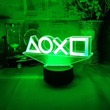 PlayStation Xbox Herné Izba Stôl Nastavenia Osvetlenia LED Gameing Ikonu 3D NightLamp Pohode Herné Konzoly Izba Dekor Spálňa, Nočné Lampy