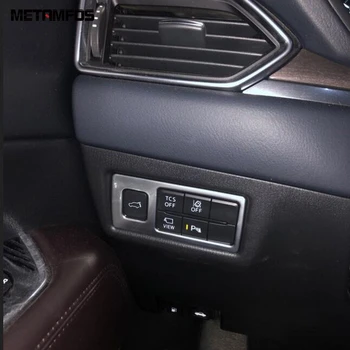 Pre Mazda CX-5 CX5 KF 2017 2018 2019 2020 Vedúci svetlo Lampy Spínač Kryt Lišty Výbava Interiér Dekorácie Doplnky Auto Styling