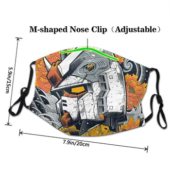 Gundam Maska Unisex Opakovane Tvár Masku Proti Prachu Ochrana Respirátor, Maska