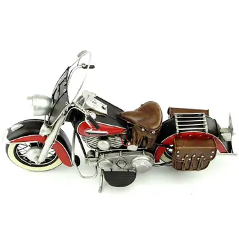 Starožitný Klasického Motocykla Model Retro Vintage Tepaného Kovu Remesiel pre Domáce Dekorácie, bytové Plech Handmad