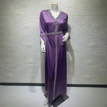 Siskakia Dubaj Abaya Šaty Pre Ženy, Luxusné Diamantové Korálkové Etnických Kaftan Turecko Arabské Moslimské Islamské Oblečenie Na Jeseň 2020 Nové