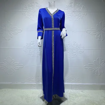 Siskakia Dubaj Abaya Šaty Pre Ženy, Luxusné Diamantové Korálkové Etnických Kaftan Turecko Arabské Moslimské Islamské Oblečenie Na Jeseň 2020 Nové