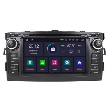 2din Rádio gps Navigácie Android10.0 Car stereo prijímač Pre Toyota Auris 2006-2012 auto DVD prehrávač multimediálnych Hlavu jednotka Audio