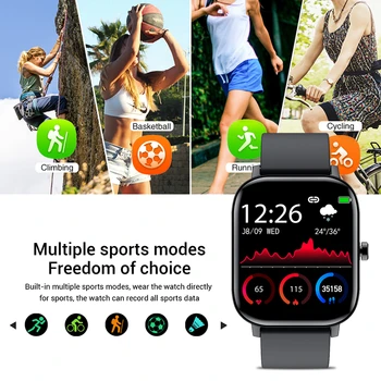 LIGE Nové P8 Farebný Displej Smart Hodinky Ženy muži plne Dotykový Fitness Sledovanie Krvného Tlaku Smart Hodiny Ženy Smartwatch pre Xiaom