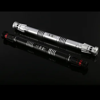 YQ QM Lightsaber dvojsečný Meč Svetla Saber Force Fx Osvetlenie Ťažké Foc Zamknúť Kov Rukoväť Led Červené Svetlo 195 Cm Hračky