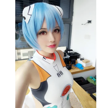 Japonské Anime EVA Ayanami Rei 3D Plavky Cosplay Kostým Plavky Jednotné Oblečenie Qutfit