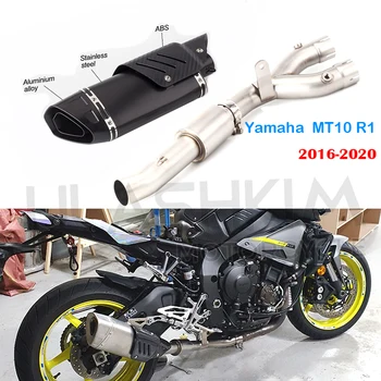 Motocykel výfukového potrubia Uprostred Prepojenie Potrubia Sklzu Na Yamaha MT10 MT-10 MT 10 YZF R1 YZF-R1 2016 2017 2018 2019 2020