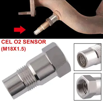 Auto Kyslíka O2 Senzor Adaptér CEL Fix Check Engine Svetlo Kvapiek M18*1.5 Extender Adaptér Montáž Kvapiek Test Rúry