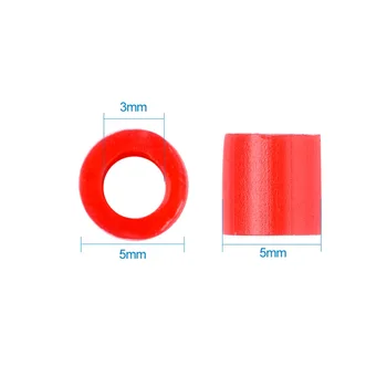 1000pcs 5x5mm Trubice Zmiešané Farby PE Poistka Korálky DIY Melty Korálky s 3 mm Otvor (Malé Množstvo)