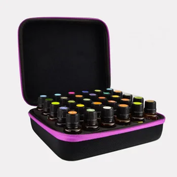 Esenciálny Olej Prípade Skladovania organizátor 30 Fľaša 1-3ML Parfum Olej Box Cestovné Prenosné Účtovná Držiteľ Nechty Skladovanie Taška
