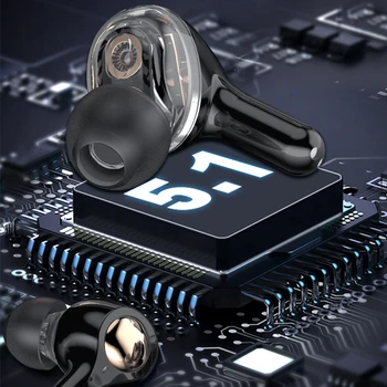 TiYiViRi TWS Slúchadlá Bluetooth 5.1 In-ear Slúchadlá Bezdrôtová Dotyková Basy Stereo Hifi Hudby, ovládanie Hlasitosti 4 Mikrofóny slúchadlá Pre Telefón