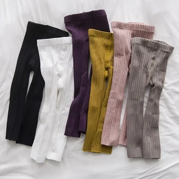 6colors Batole detské pančuchové nohavice priedušnej bavlny deti pantyhose pevné biela, ružová, šedá dieťa Dieťa pančuchové nohavice pre dievčatá 1-5Y