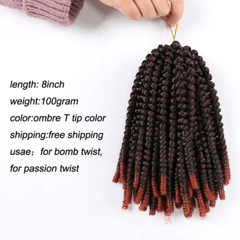 Jar Twist predlžovanie Vlasov Ombre Farby Syntetické Vlasy Čierna Žena Háčkovanie Sieťky na Vlasy