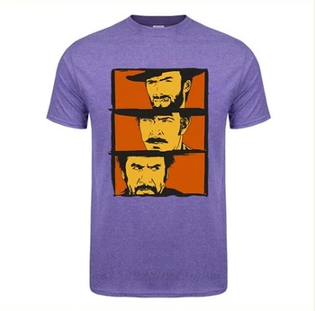 Tlačiť Vlastné t-shirt Komické Film Clint Eastwood Tričká Krátky Rukáv pánske Tričko Hip-hop Bavlna Crewneck Plus Veľkosť Tričko