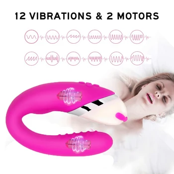 USB Nabíjateľné 12 Rýchlosti Ohýbanie Twisted Vibrátory G Mieste Dilda Stimulátor Dospelých, Sexuálne Hračky Pre Ženy Sexuálne Produkty Pre Páry