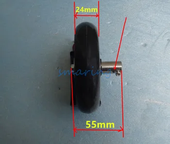 100 mm PU Kolieska Non-Slip Big Foot Schodov Robot Pneumatiky Pre Prekážku Smart Auto Šasi DIY Časti