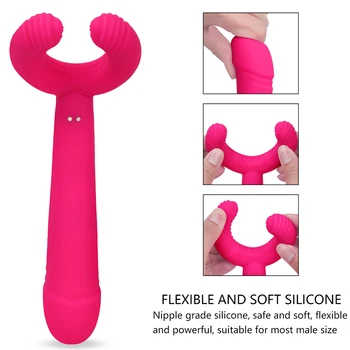 Double Penetrácia Penis, Vibrátory Popruh na Hračky pre Ženy, Muža, Popruh na Penis Klitorálny G-spot Stimulácia sexuálnu Hračku pre Pár