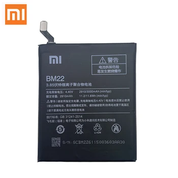 Pôvodný Xiao Mi Batéria Pre Xiao BM22 5 Mi5 M5 Prime Batterie 3000mAh Reálne možnosti Telefónu Náhradné kontakty batérie Akku