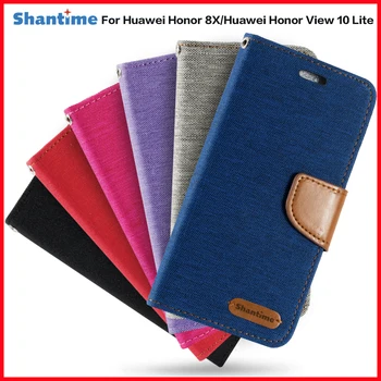 Pu Kožené Telefón puzdro Na Huawei Honor 8X Flip puzdro Pre Huawei Honor Zobraziť 10 Lite Peňaženky Prípade Silikónový Kryt Späť