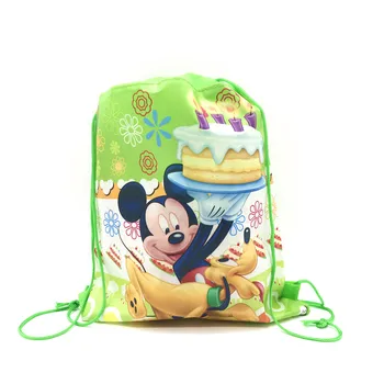 Disney Mickey Mouse Tému Narodeninovej Party Dodávky Darčeky Non-Tkané Šnúrkou Cukrovinka Vrecia Deti Dekorácie Dodávky Školské Tašky