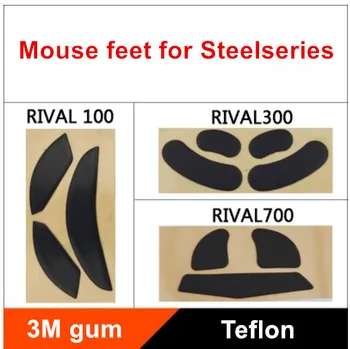 2 sady/pack TPFE myši korčule myši nohy pre Steelseries SÚPERA 95/100 300 700 myši kĺže na výmenu 0.6 mm Hrúbka
