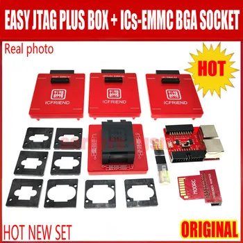 2021 Najnovšia originálna Jednoduché jtag plus rámček + E-MATE X Emate box EMMC BGA 13 V 1 zásuvka s Adaptérom
