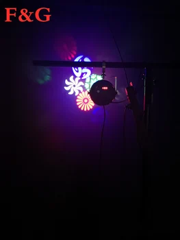 Mini 15*3 LED RGB 30W bola caja de cristal Led lámpara de la etapa DJ KTV Disco láser dc svetlo de Fiesta Club de sonido de dc svetlo