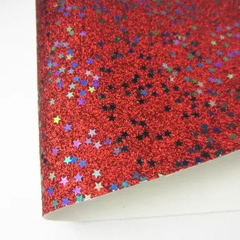30x134cm Roll Červená Čierna Ružová Hviezda Jemné Trblietky Textílie, Kožené Tašky Pre Topánky Luky Pílenie DIY Honghuxing AY118