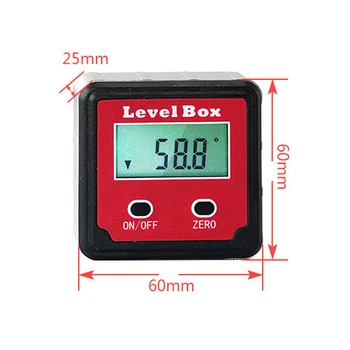 Originálne LCD Digitálny Inclinometer vodováhy Box Uhlomeru Elektrické Goniometer Inclinometro Magnetické Úrovni Poľa Uhol Meter