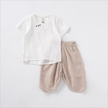 Hot predaj chlapčeka oblečenie set veľkú kvalitu bielizeň krátke sleeve t-shirt + šortky deti dievča top + nohavice, doprava zdarma