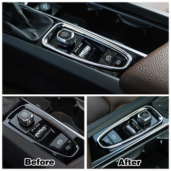 Pre Volvo XC60 2018-2020 Uhlíkových Vlákien Farba NA Prevodovka, Radenie Panel Rám Orezania ABS Auto Interiérové Doplnky, Dekorácie Výbava