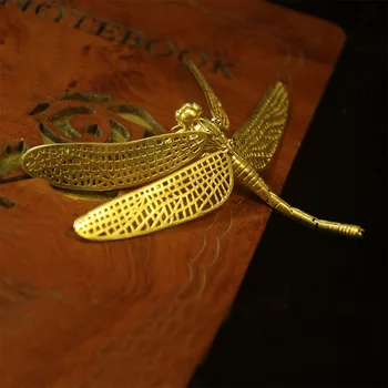 Čistej Medi Dragonfly čaj pet Ornament Ručné Hnuteľného Čaj A Kadidlo Stick Kreatívne Domáce Dekorácie, Party Dodávky Plavidlá Darček