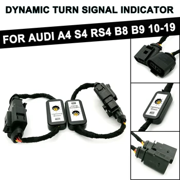 2 ks Dynamické Zase Signálu Indikátor LED zadné svetlo Add-on Modul Drôt Pre Audi A4 S4 RS4 B8 B9 2010-2019 Vľavo a Vpravo zadné Svetlo