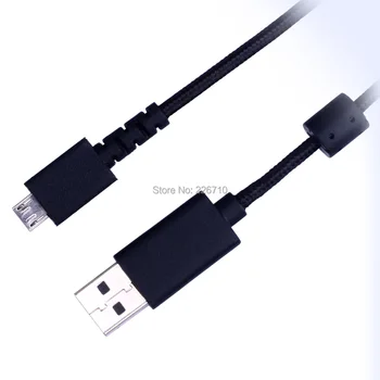Odolné Nylonové Pletené USB Nabíjací Kábel, Slúchadlá Kábel Drôt Pre Lo.gitech G533 G633 G933 Slúchadlový Kábel