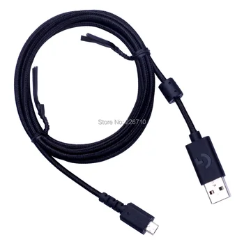 Odolné Nylonové Pletené USB Nabíjací Kábel, Slúchadlá Kábel Drôt Pre Lo.gitech G533 G633 G933 Slúchadlový Kábel