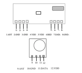 433Mhz Superheterodyne 3400 RF Vysielač&Prijímač Odkaz Držiak Pre Arduino ARM MCU 433 mhz