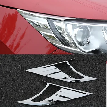 Pre Nissan QASHQAI J11 auto príslušenstvo Svetlomety, Obočia, očných Viečok ABS Chrome Výbava Kryt QASHQAI J11 2016 Auto-styling 2ks