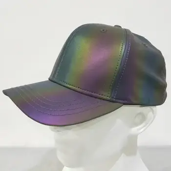 Nové reflexné čiapky farebné fluorescenčné spp muži ženy farebné reflexné šiltovku osobnosti hip hop svetelný čiapky, klobúky klobúk