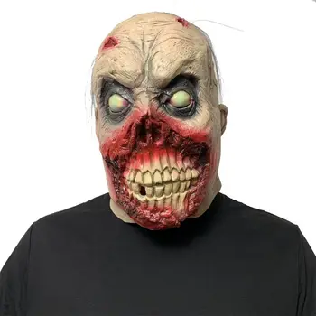 Halloween Horror Infikovaný Zombie Dospelých Hlavu Maska Novinka Kostým Party celotvárová Maska Non-jedovaté k životnému Prostrediu, Cosplay D