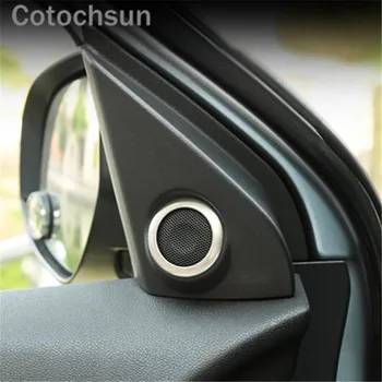Cotochsun 2 ks Auto styling nehrdzavejúcej ocele zvuk reproduktory špeciálne Krúžok upravené výbava prípade MITSUBISHI Outlander ASX roky 2013-2017