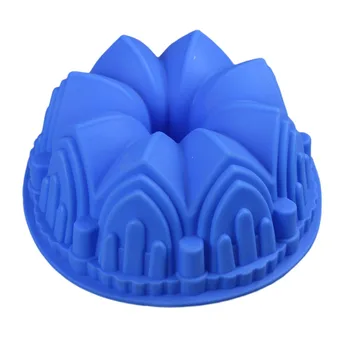 Veľké Koruny a Hrad Silikónové Tortu Formy 3D Deťom Narodeninovú Tortu Pan Zdobenie Nástroje Veľké Fondant Tortu DIY Pečenie Nástroj