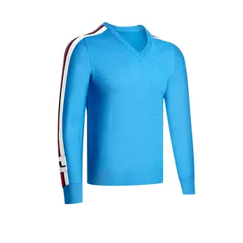 Nové Golfové Oblečenie JL Mužov Jeseň Zima Sveter tvaru Dlhým Rukávom Tenký Sveter 3 Voliteľné Farby Športové Oblečenie pre Voľný čas