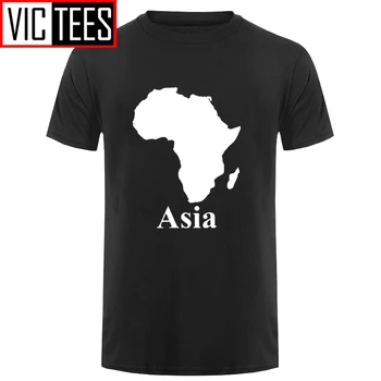 Muži AFRIKA ÁZIA T SHIRT LEGRAČNÍ PARODIE MAPU ŽENY, DETI Pohode Bežné pride t tričko Unisex Nové Módne tričko zábavné topy
