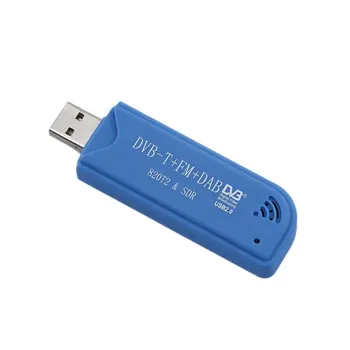 USB 2.0 a Digitálny DVB-T SDR+DAB+FM HDTV Video Vybavenie TV Tuner Prijímač Stick s Leteckými RC RTL2832U A FC0012 hardvérový kľúč USB