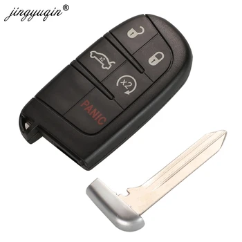 Jinyuqin Auto Smart Key puzdro Pre Dodge Ram 1500 Cesty Nabíjačku Dart Challenger Durango Fiat Jeep Grand Cherokee Tlačidlo Shell