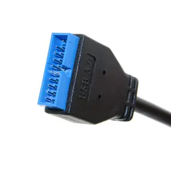 USB 3.1 Predný Panel Hlavičke USB 3.0 20kolíkový Hlavičky Predlžovací Kábel pre ASUS Dosku 20 cm