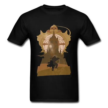 Najnovšie Fullmetal Alchemist T Shirt Edward Stroj-Arm Železa, Ocele, Full Metal Alchemist Mužov Tshirts Mužov Alphonse Japonské Anime