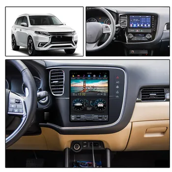 Android 9 Tesla Štýl Auto CD Rádio Vertikálna maska na Mitsubishi Outlander-2018 GPS Navigácie Multimediálny Prehrávač Vedúci jednotky