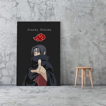 Wall Art Domova Hd Tlač Modulárny Anime Obrázok Plagáty Plátno Itachi Uchiha Akatsuki Maľovanie Pre Spálne Umelecké Dielo Č Rám